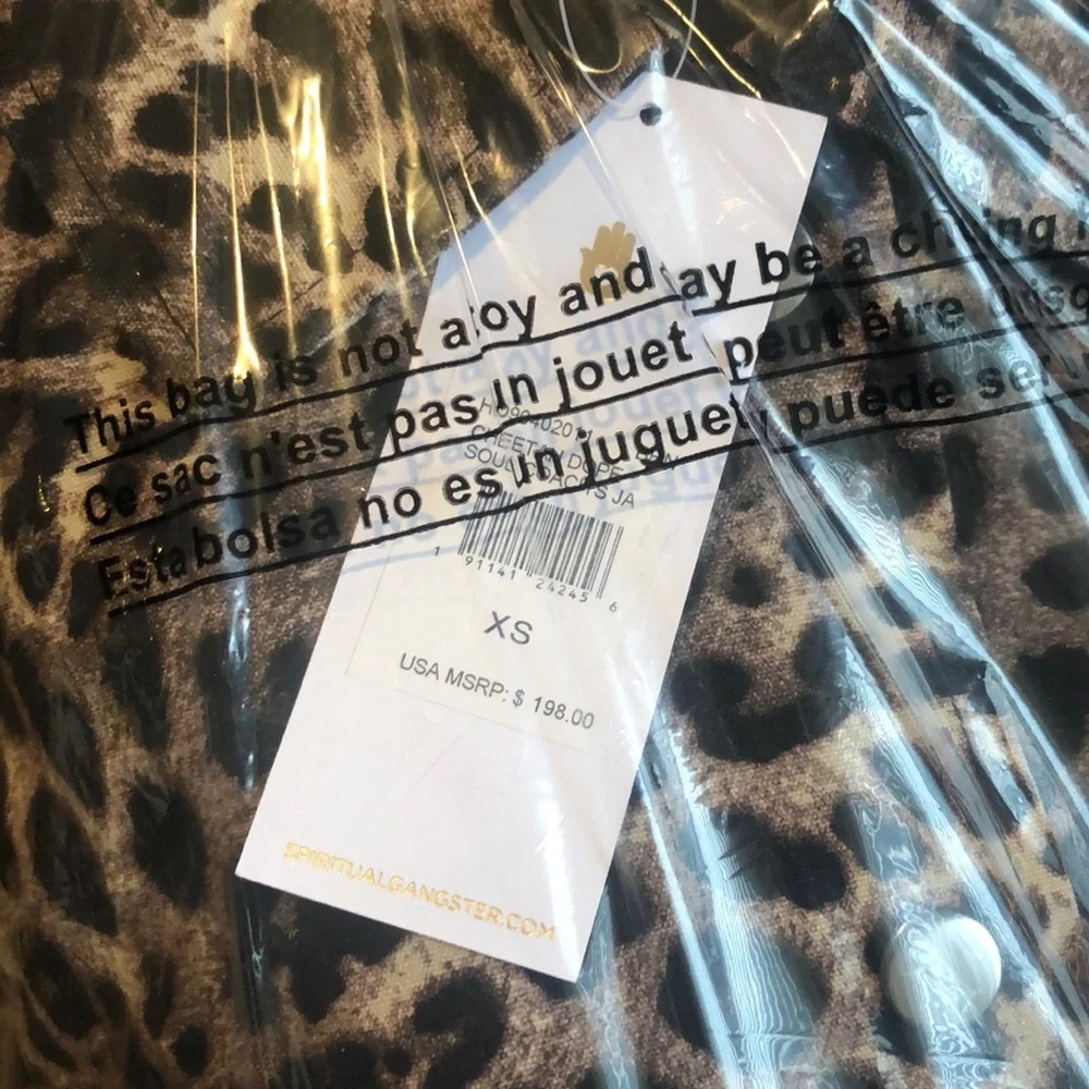 Spiritual Gangster NEW Cheetah Dope Jacket Size XS - Picture 4 of 5